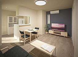 サウスガーデン 201 2階1LDKのリビング/ダイニング