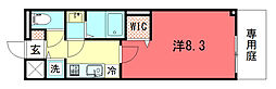 ベラジオ雅び京都洛北ガーデン 1Kの間取図画像