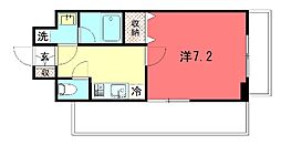 ヴィラ岡崎神宮 1Kの間取図画像