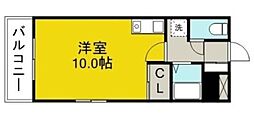 エステート平成 ワンルームの間取図画像