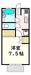 石山ハイツ 1Kの間取図画像