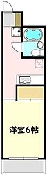三洋ロジュマン 1Kの間取図画像