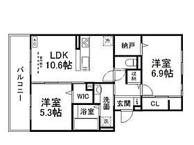 D-room嵯峨嵐山  ｜ 京都府京都市右京区嵯峨折戸町（賃貸アパート2LDK・3階・58.07㎡） その2