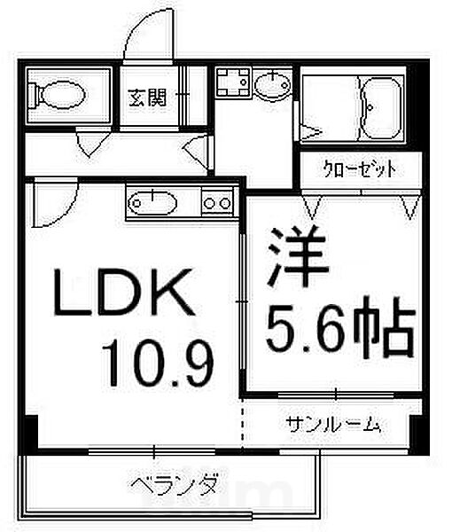 Ken＆Lala ｜京都府京都市中京区西ノ京内畑町(賃貸マンション1LDK・3階・38.70㎡)の写真 その2