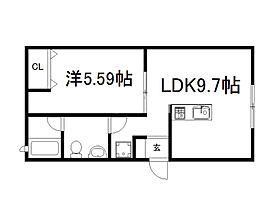 ピアプリマ貴船館  ｜ 京都府京都市伏見区横大路貴船（賃貸アパート1LDK・1階・36.91㎡） その2