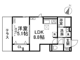 LuSole嵐山  ｜ 京都府京都市右京区嵯峨天龍寺今堀町（賃貸アパート1LDK・2階・34.46㎡） その2