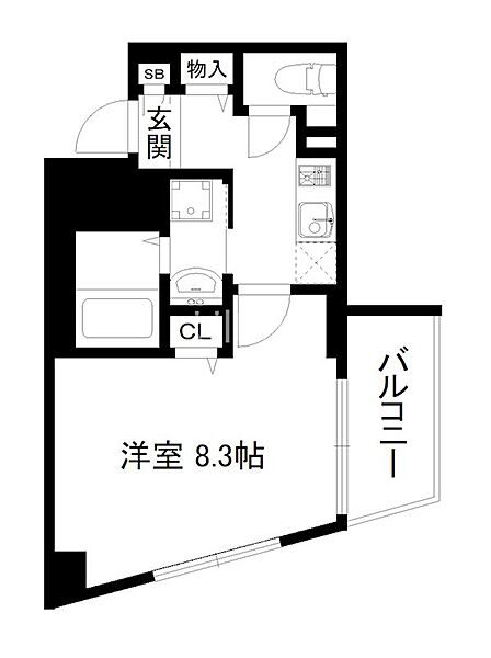 ベラジオ京都烏丸十条 ｜京都府京都市南区東九条南石田町(賃貸マンション1K・2階・27.11㎡)の写真 その2