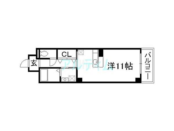 ドミール西大路 ｜京都府京都市南区唐橋大宮尻町(賃貸マンション1R・5階・30.96㎡)の写真 その2