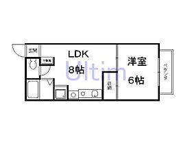 セジュールコスモスB棟  ｜ 京都府京都市伏見区深草開土町（賃貸アパート1LDK・2階・30.00㎡） その2