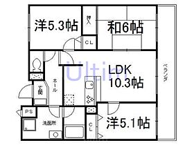 ペルル伏見桃山2  ｜ 京都府京都市伏見区東浜南町（賃貸マンション3LDK・6階・59.51㎡） その2