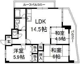 ウェルネス桃山  ｜ 京都府京都市伏見区桃山町泰長老（賃貸マンション3LDK・7階・52.15㎡） その2