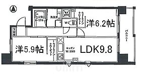 IL ROSSO堀川六角  ｜ 京都府京都市中京区堀川通六角下る壺屋町（賃貸マンション2LDK・10階・54.70㎡） その2