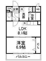 SUN  ｜ 京都府京都市右京区西院日照町（賃貸マンション1LDK・3階・38.38㎡） その2