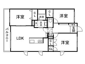 パインフィールド洛西  ｜ 京都府京都市右京区西院四条畑町（賃貸マンション3LDK・2階・65.39㎡） その2