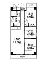 第3洛西ハイツ  ｜ 京都府京都市南区唐橋琵琶町（賃貸マンション3LDK・2階・60.60㎡） その2