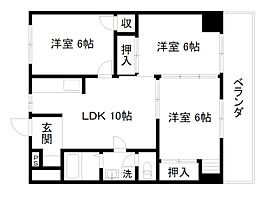 東和ハイツ本館  ｜ 京都府京都市南区上鳥羽苗代町（賃貸マンション3LDK・10階・57.60㎡） その2