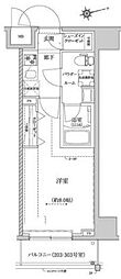 京成押上線 八広駅 徒歩9分の賃貸マンション 4階1Kの間取り