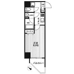 JR京葉線 八丁堀駅 徒歩5分の賃貸マンション 3階1Kの間取り