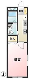八王子ツインシェルマンション 1Kの間取図画像