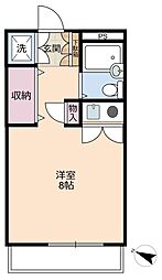 ハイツ山下 ワンルームの間取図画像