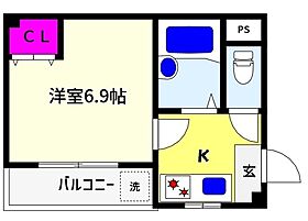 兵庫県神戸市東灘区北青木２丁目（賃貸マンション1K・1階・24.00㎡） その2