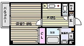 兵庫県神戸市東灘区御影郡家１丁目（賃貸マンション1K・2階・27.52㎡） その2