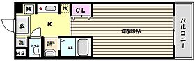 兵庫県神戸市東灘区魚崎南町３丁目（賃貸マンション1K・4階・25.60㎡） その2