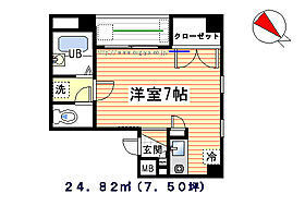 フラッツM 205 ｜ 東京都豊島区巣鴨３丁目（賃貸マンション1R・2階・24.82㎡） その2