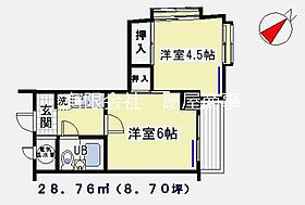 巣鴨陽光ハイツ 806 ｜ 東京都豊島区巣鴨１丁目（賃貸マンション2K・8階・28.76㎡） その2