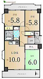 間取図画像 3LDK