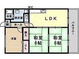 パークロイヤル宮山 3LDKの間取図画像