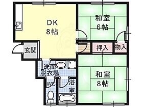 サンハイツ  ｜ 大阪府羽曳野市野々上３丁目（賃貸アパート2LDK・2階・54.00㎡） その2