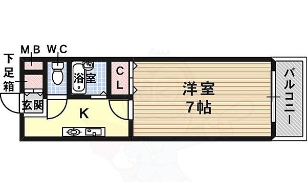 プレステージ1 ｜大阪府羽曳野市軽里３丁目(賃貸マンション1K・3階・21.00㎡)の写真 その2