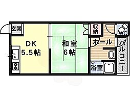 羽鹿コーポ 2階/203