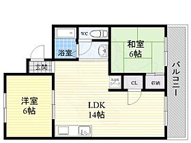 ヴァンベール松井  ｜ 大阪府藤井寺市沢田２丁目（賃貸マンション2LDK・2階・56.00㎡） その2