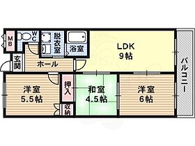 大阪府柏原市国分市場２丁目（賃貸マンション3LDK・4階・57.20㎡） その2