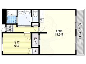 グランパティオ軽里 205 ｜ 大阪府羽曳野市軽里１丁目（賃貸マンション1LDK・2階・52.00㎡） その2