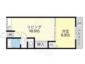 岡ハイツ北棟  ｜ 大阪府松原市岡４丁目（賃貸マンション1LDK・3階・36.00㎡） その2