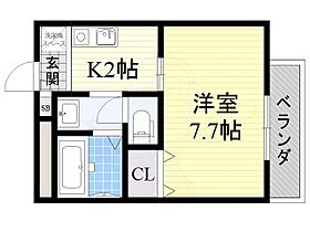 ヴィラ・ソレイユB棟  ｜ 大阪府羽曳野市南恵我之荘４丁目5番20号（賃貸アパート1K・1階・23.77㎡） その2