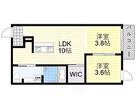 STAY THE HOUSE 河内国分  ｜ 大阪府柏原市田辺１丁目（賃貸アパート2LDK・1階・38.00㎡） その2