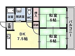間取図画像 2DK