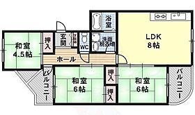 稲本マンション  ｜ 大阪府富田林市若松町西１丁目（賃貸マンション3LDK・2階・56.00㎡） その2