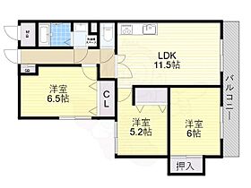 コルティーレ緑ヶ丘  ｜ 大阪府八尾市緑ヶ丘５丁目12番1号（賃貸アパート3LDK・1階・67.00㎡） その2