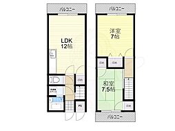 ロイヤル陽光園 2LDKの間取図画像