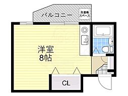 アメージングエステート ワンルームの間取図画像