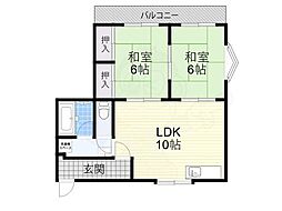 ビートル山本北E棟 1階