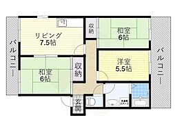 グローリーハイツA棟 1階/-