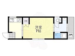 ハイツフォレスト 1Kの間取図画像