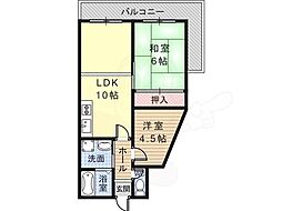 有宏ハイツ 3DKの間取図画像