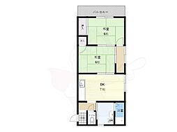 サン・ロゼヤマモト 2DKの間取図画像